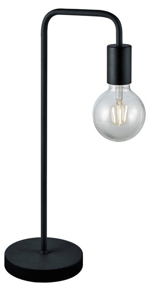 Lampada tavolo da Interno E27 in Metallo Nero Opaco