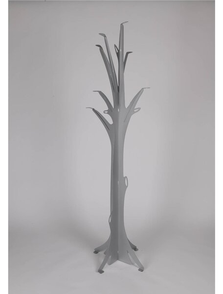 Appendiabiti da terra in metallo design Natura Albero Dimensioni 60x60x h 190 cm la natura con una struttura ad albero con rami colore Argento Metallizzato