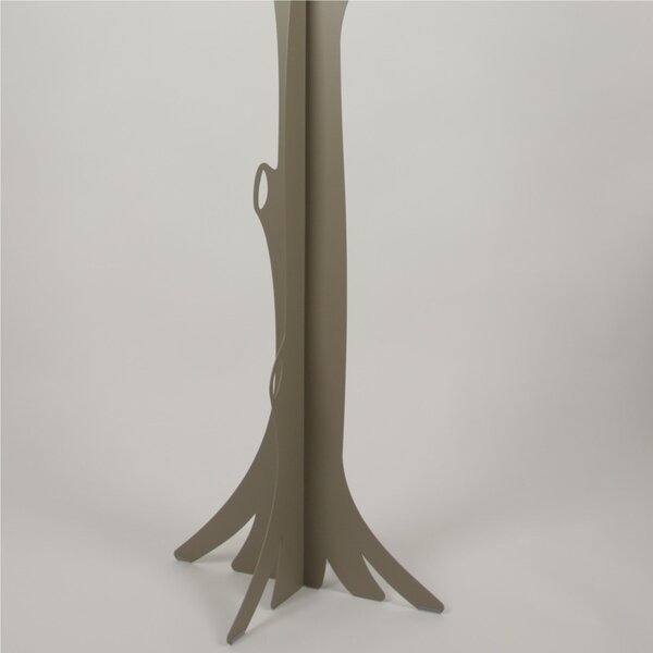 Appendiabiti da terra in metallo design Natura Albero Dimensioni 60x60x h 190 cm la natura con una struttura ad albero con rami colore Tortora Pastello