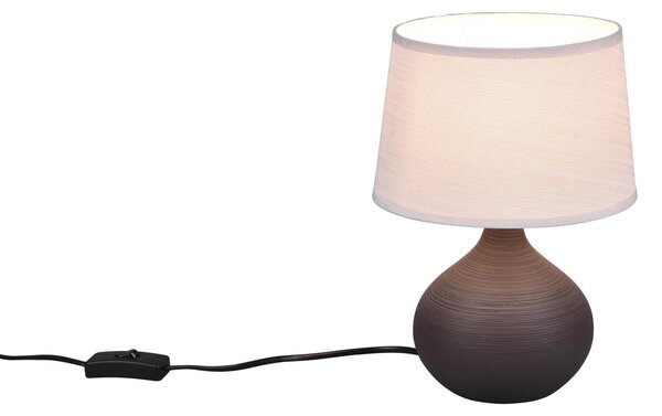 Lampada tavolo da Interno E14 in Vetroceramica Marrone