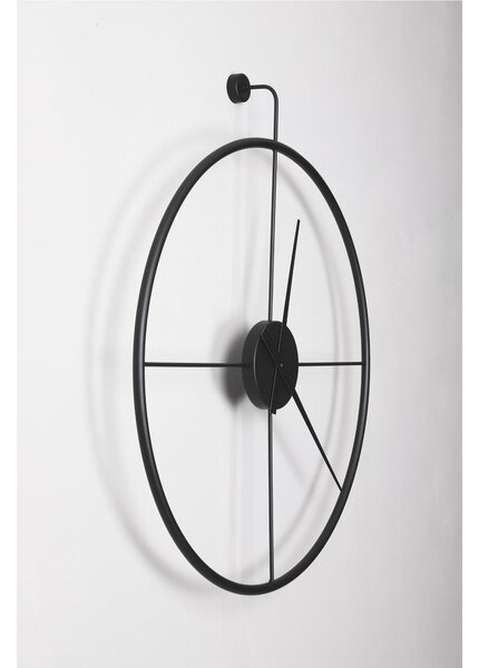 Orologio da parete in Metallo FIRENZE BIG Dimensioni 90 cm lancette NERE, senza numeri colore Nero pastello