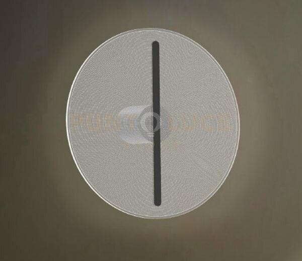 Koi-pa30 n lampada da parete o soffitto in vetro rifiniture nero op