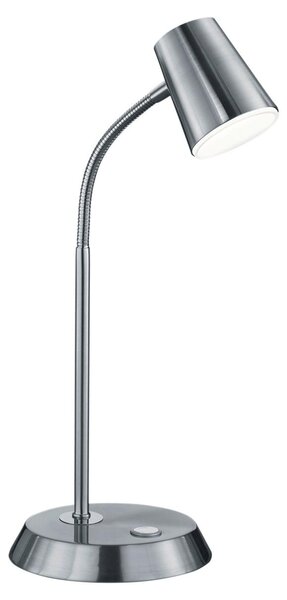 Lampada tavolo da Interno a LED in Metallo Nickel Opaco