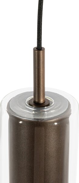 Lampada a sospensione moderna bronzo scuro per sistema a binario monofase - Iconic Lloyd