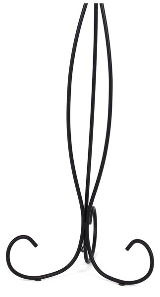 Candelabri a coppia da terra in ferro a 3 braccia in ferro battuto Dimensioni 33x33x h 101 cm Portacandele con base e struttura in ferro battuto Nero pastello