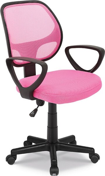 Sedia da ufficio IPOLIST – Tessuto a rete rosa – Comfort e modernità per il tuo spazio di lavoro
