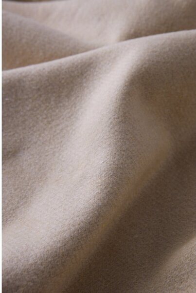 Plaid marrone con basi di cotone, 140 x 180 cm Plain - Euromant