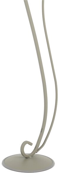 Candeliere, Portacandele Barocco da terra in ferro battuto Dimensioni 20x24x h 95 cm Portacandele diametro 19,5 cm Stile barocco Tortora Pastello