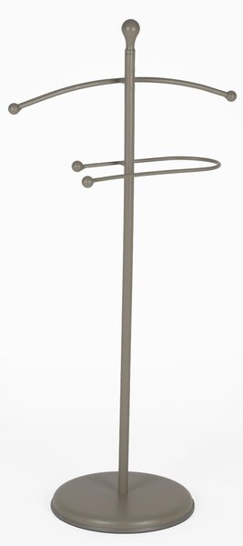 Servomuto appendiabiti in ferro battuto per disporre gli indumenti stile classico Dimensioni 51x32xh 110 cm colore tortora pastello