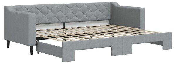 VidaXL Divano letto estraibile Grigio chiaro 80x200 cm Tessuto