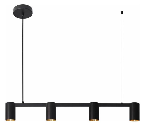 Lampadario a sospensione con filo MARIBEL 4xGU10/10W/230V nero