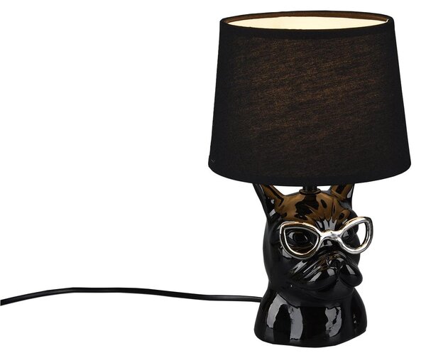 Lampada tavolo da Interno E14 in Vetroceramica Nero