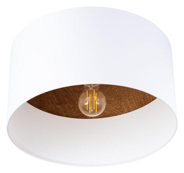 Sollux SL.1392 - Plafoniera TELESTO 1xE27/15W/230V diametro 35 cm bianco/marrone