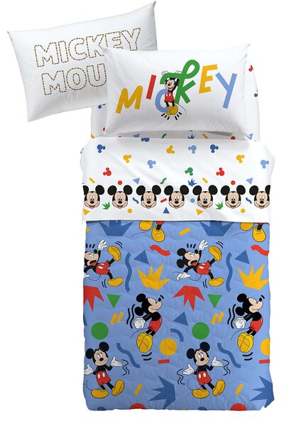 Copriletto Trapuntato In Cotone Mickey Colors Piazza E Mezza Warner Bros Ragazzo Caleffi