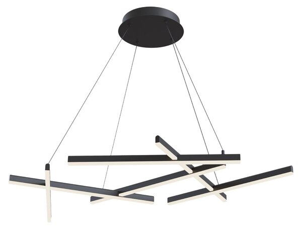 Lampada pendente Modern in Alluminio Line Nero