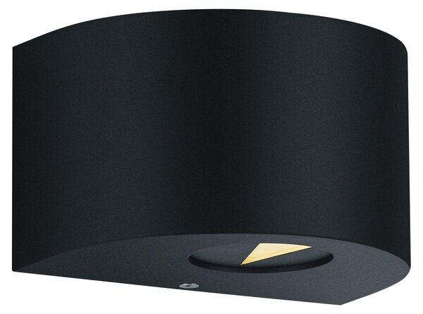 Applique da Esterno a LED in Plastica Nero Opaco
