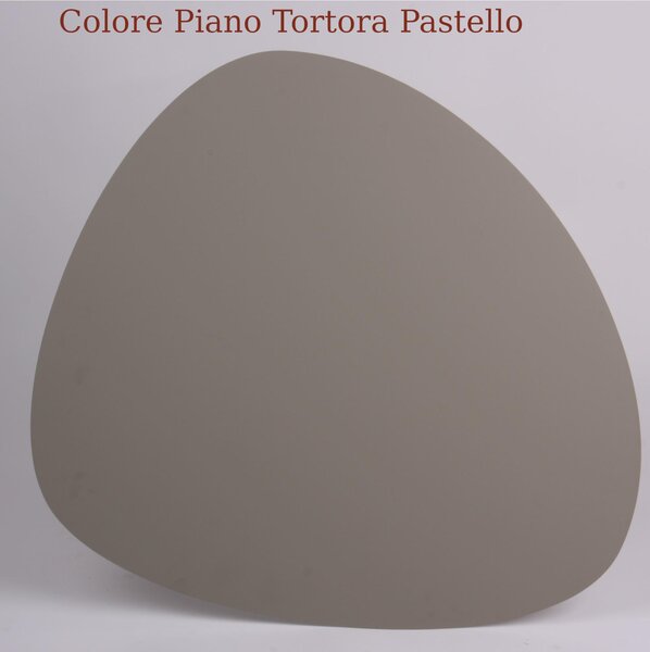 Tavolino da salotto forma ovoidale BIG STONE design moderno dimensioni 66x72x 49 h cm - peso 7,8 kg Stile moderno colore Tortora Pastello