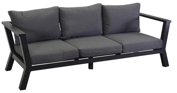 Divano 3 Posti 193x78xh84 cm in Alluminio Riverton Antracite