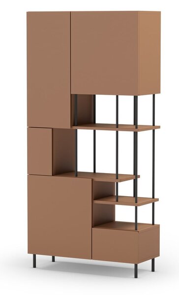 Libreria color mattone 84x175 cm Perla - Marckeric