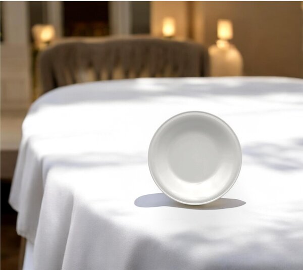 Piatto fondo in Melamina, set 6 pezzi CLASSIC diametro 22xh 3,5 cm - 230 Grammi prodotto infrangibile lavabile in Lavastoviglie Colore bianco
