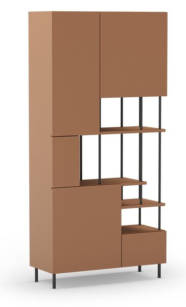 Libreria color mattone 84x175 cm Perla - Marckeric