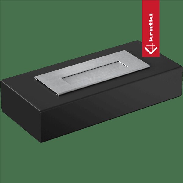 Camino a Bioetanolo da Tavolo MINI GALINA nero T�V Dimensioni 35,4x15,5x h7 cm - peso 3,8 kg Certificato ISO 9001 colore nero