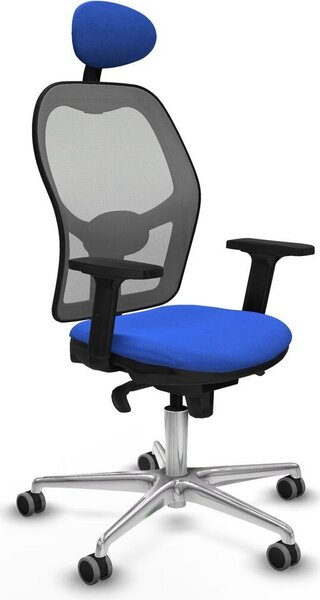 Sedia da ufficio con poggiatesta Piqueras y Crespo 2D086G1 Blu