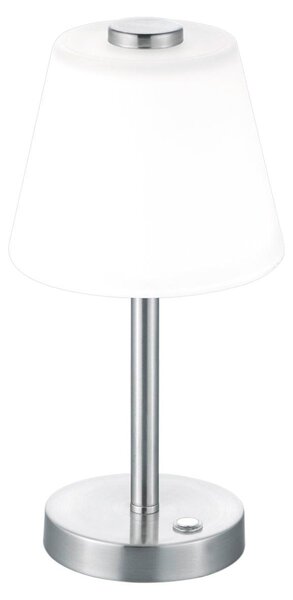Lampada tavolo da Interno a LED in Metallo Nickel Opaco