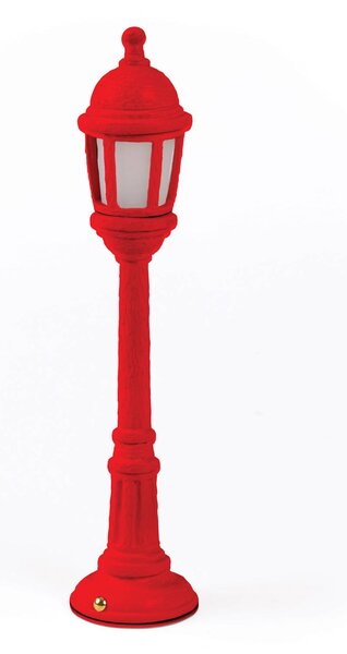 Lampada LED esterni Street Lamp con accu, rosso