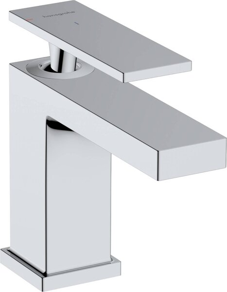 Hansgrohe Tecturis E Mitigeur monocommandé pour lavabo 80, saillie 122mm, sans garniture de vidage, CoolStart, EcoSmart+, 73001000, 73001000
