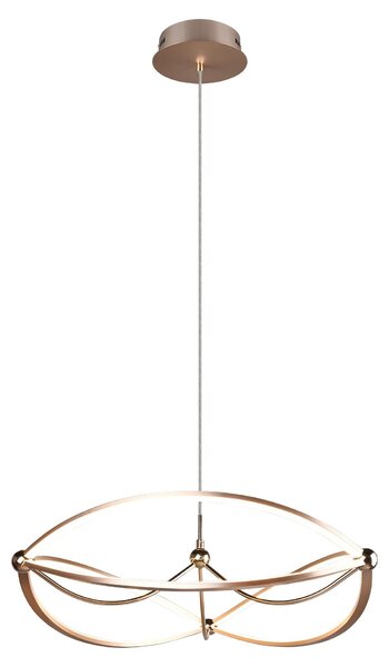 Lampada a Sospensione da Interno a LED in Metallo Ottone Opaco