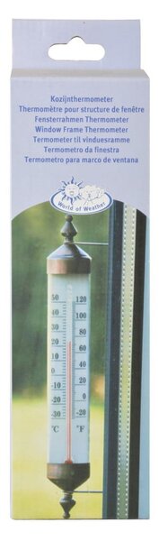 Termometro da finestra di colore bronzo, altezza 25 cm - Esschert Design