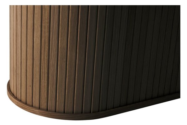 Tavolo da pranzo marrone con piano in rovere 95x180 cm Nola - Unique Furniture