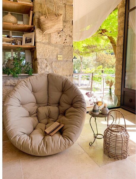 Poltrona in lino beige Nido - Karup Design