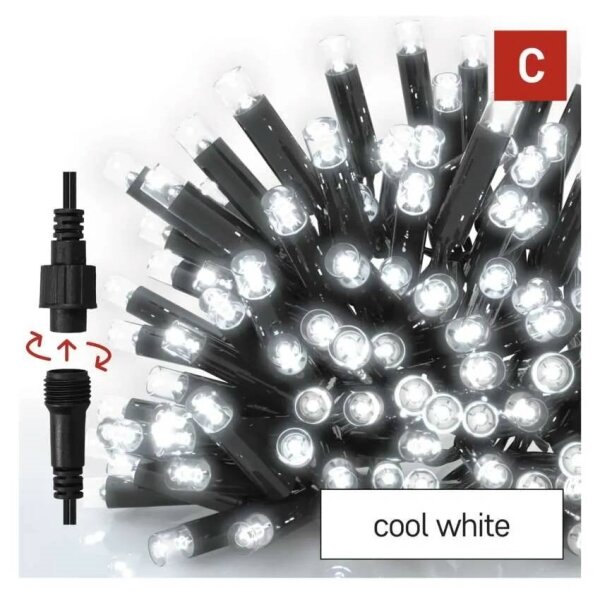 Catena LED per esterni 50xLED/3x0,4m IP44 bianco freddo