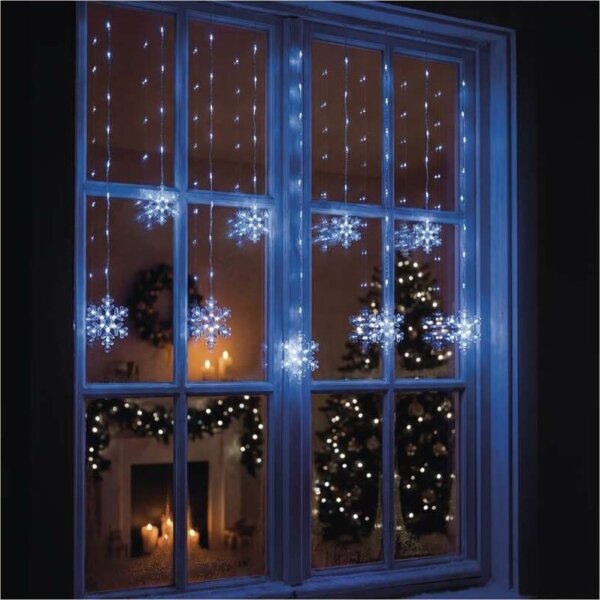 Catena luminosa LED da esterno 131 LED/1,6 m IP44 bianco freddo