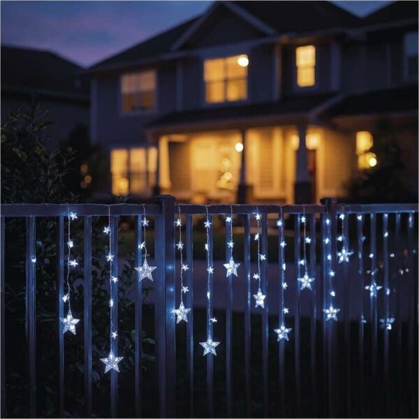 Catena LED per esterni 120xLED/8 funzioni 3xAA 1,7 m IP44 bianco freddo