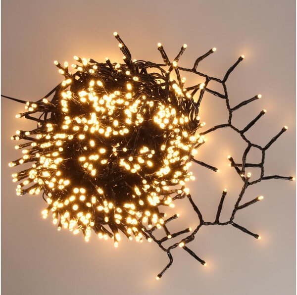 BRILAGI - Catena luminosa natalizia LED da esterno 800 LED, 21 m, IP44, bianco caldo