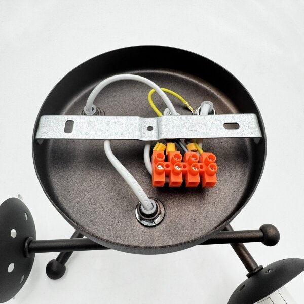 Lampadario a plafone MALENA 3xE14/5W/230V marrone/bianco