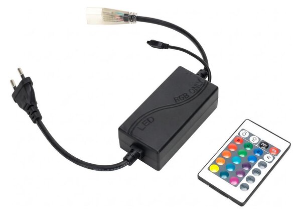 Aigostar - Cavo di alimentazione per striscia LED RGB 1000W/230V con telecomando