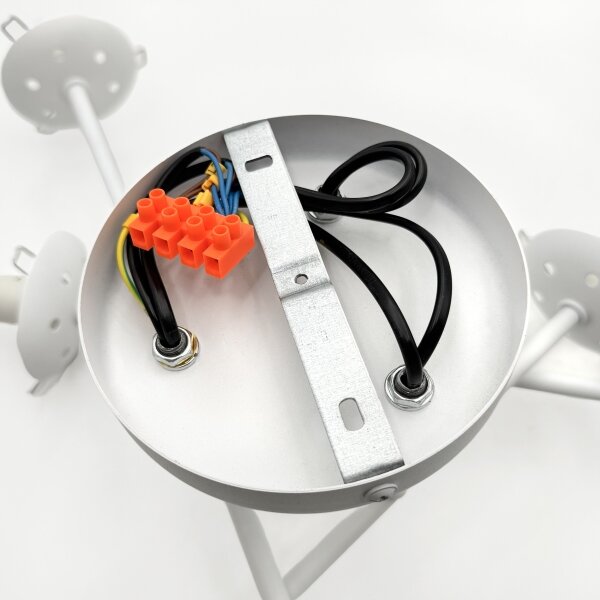 Lampadario a plafone MALENA 6xE14/5W/230V bianco