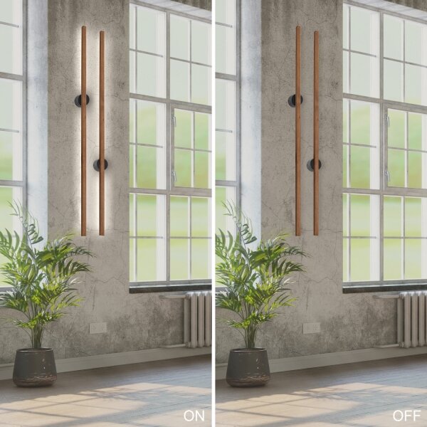 Brilagi - Lampada da parete LED WOODY LINE LED/7W/230V 4000K 60 cm rovere ciliegio