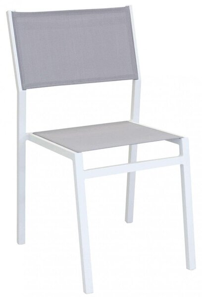 Sedia da Giardino Avana 46x57x85 h cm in Textilene Bianco