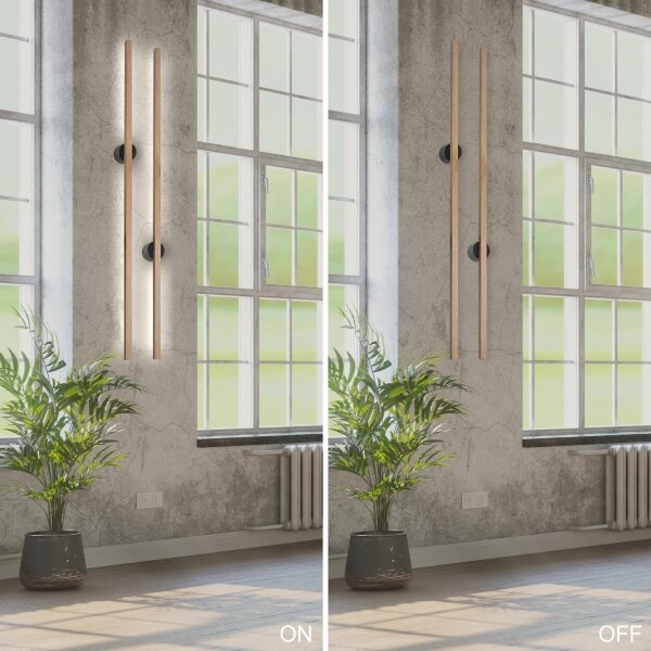 Brilagi - Applique da parete LED WOODY LINE 7W/230V 4000K 60 cm rovere