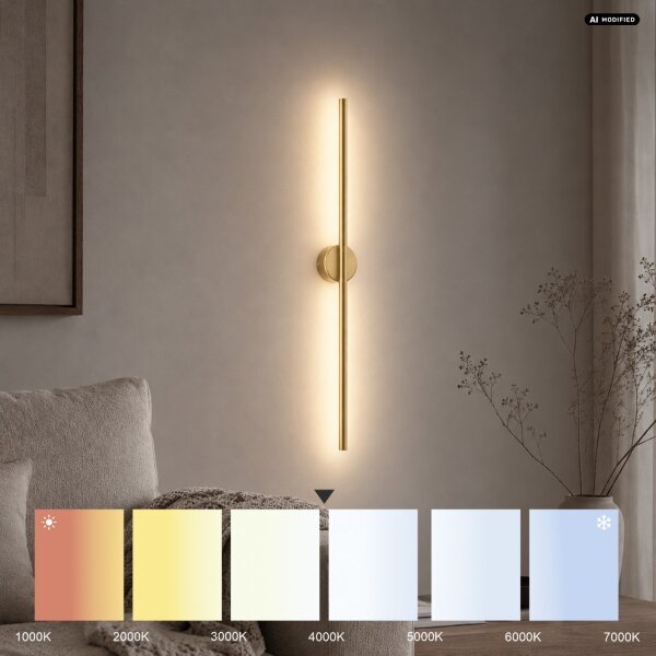 Lampada da parete LED LANA LED/7W/230V 4000K dorata