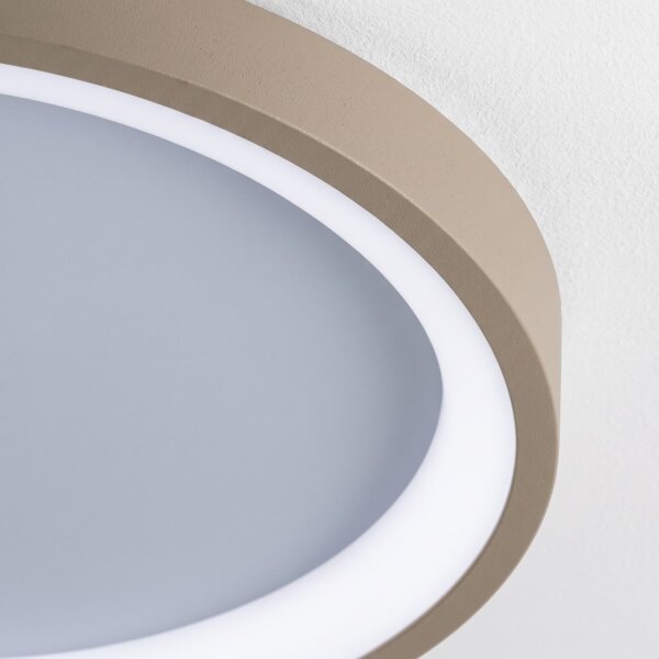 BRILAGI - Plafoniera LED dimmerabile FALCON SLIM LED/42W/230V bianco/beige + con telecomando