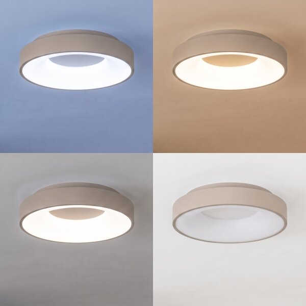 BRILAGI - plafoniera LED dimmerabile FALCON II LED/67W/230V bianco/beige + telecomando