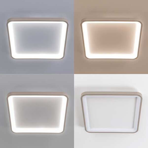 BRILAGI - Plafoniera dimmerabile LED FALCON SLIM LED/50W/230V bianco/beige + telecomando