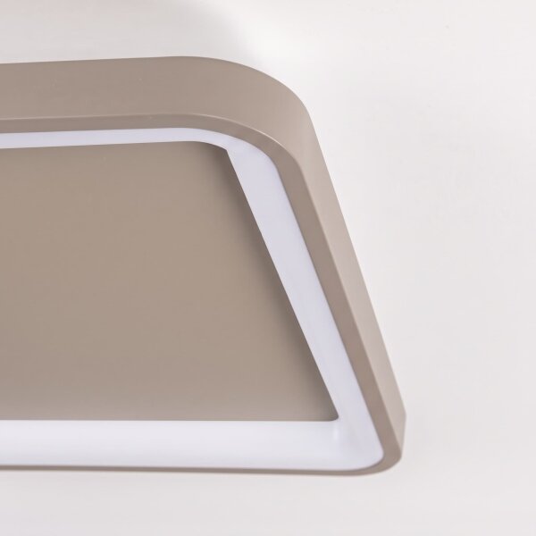 BRILAGI - Plafoniera LED dimmerabile FALCON SLIM LED/50W/230V 50x50 cm beige + telecomando