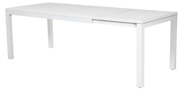 Tavolo Allungabile da Giardino 160/220x90xh76 cm in Alluminio New Boston Bianco